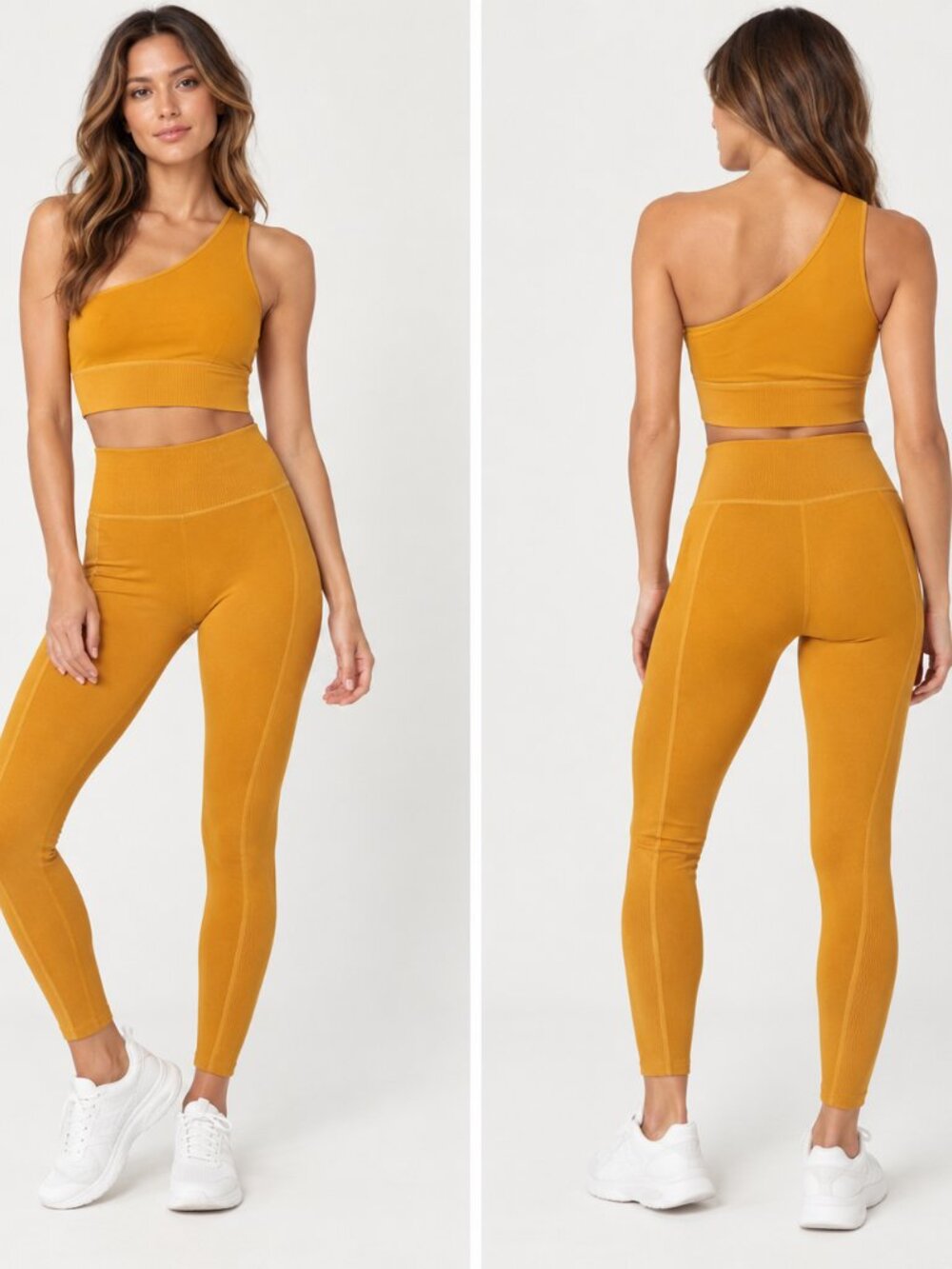 Sincerely Jules x Bandier Ivy Bra Meadow Leggings Set Small Goldenrod